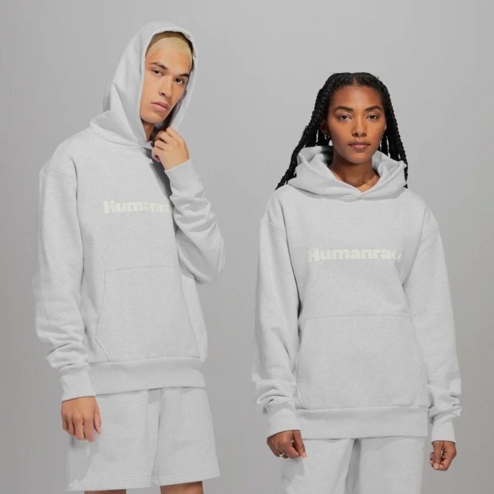 ADIDAS ORIGINALS PHARRELL WILLIAMS‎ Humanrace BASICS HOODIE in Gray Size Medium